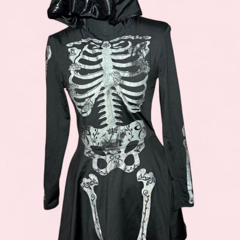 Skeleton dress size small Goth whimsigoth fairy grunge spirit halloween